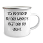 Tax Preparer Humor Gifts from Men to World's Best Dad By Night - 12 oz Stainless Steel Camping Mug for Father's Day - Image 2