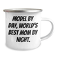 Model Gifts by Day, Camping Mug with Funny Quote for Dad by Night, Unique Father's Day Unique Gifts from Family - Image 2