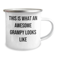 Funny Grampy Gifts from Men to Grampy, 'This Is What An Awesome Grampy Looks Like' Funny Camping Mug for Grampy's Graduation, Unique Gifts for Grampy - Image 2
