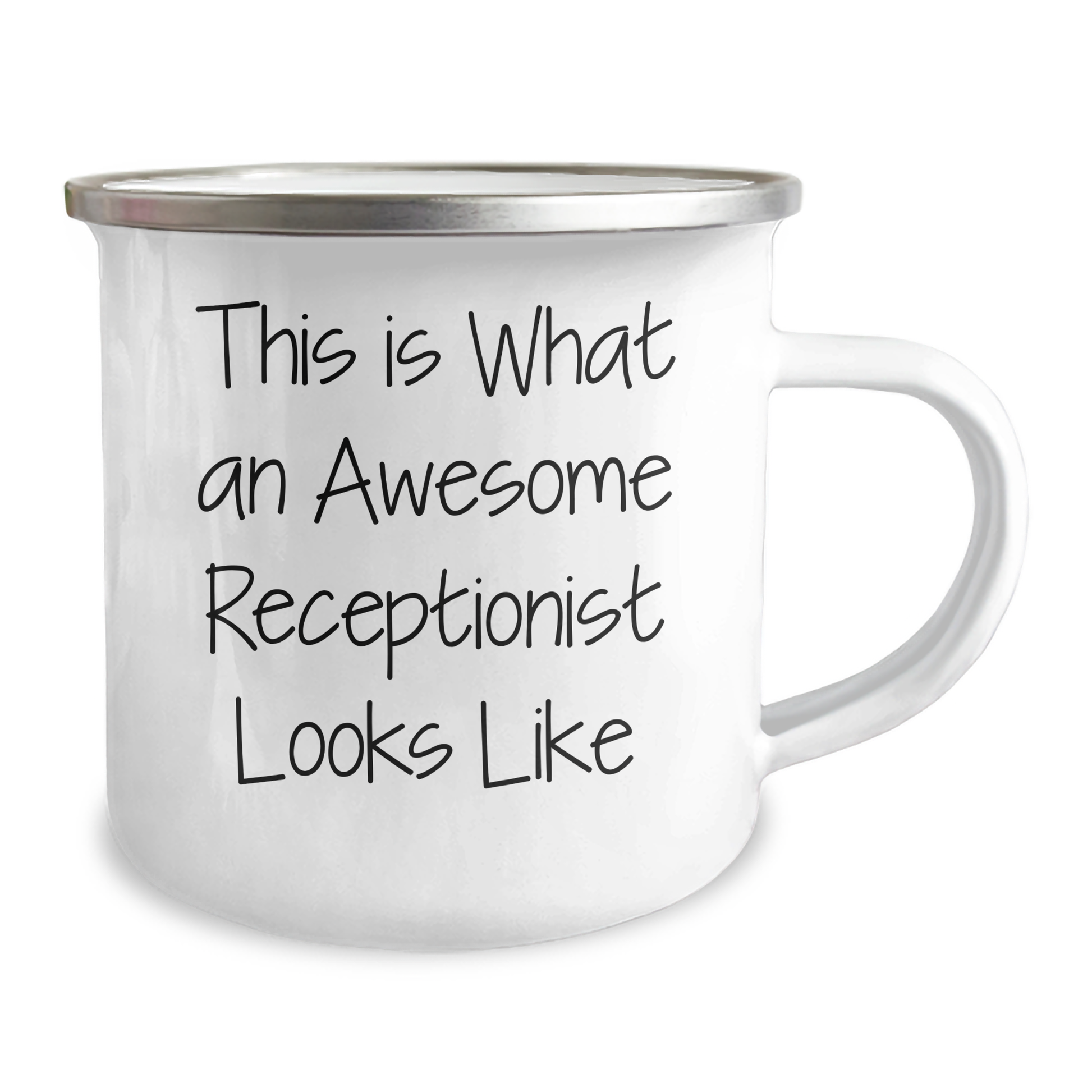 Funny Receptionist Gifts from Friends for Awesome Receptionist's Camping Mug - Image 2