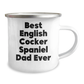 English Cocker Spaniel Dog Dad Funny Camping Mug Gifts from Family for Father's Day - Image 2