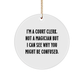 Funny Court Clerk Gifts from Friends - I'm A Court Clerk Circle Ornament, Not A Magician! For Court Clerk, Christmas Unique Presents - Image 1