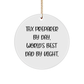 Tax Preparer Gifts from Friends, Funny Circle Ornament for Christmas, 'Tax Preparer By Day, World's Best Dad By Night.' - Image 1