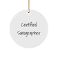 Gifts from Friends for Certified Sonographer - Circle Ornament, Funny Quote, Christmas Unique Gifts - Image 1