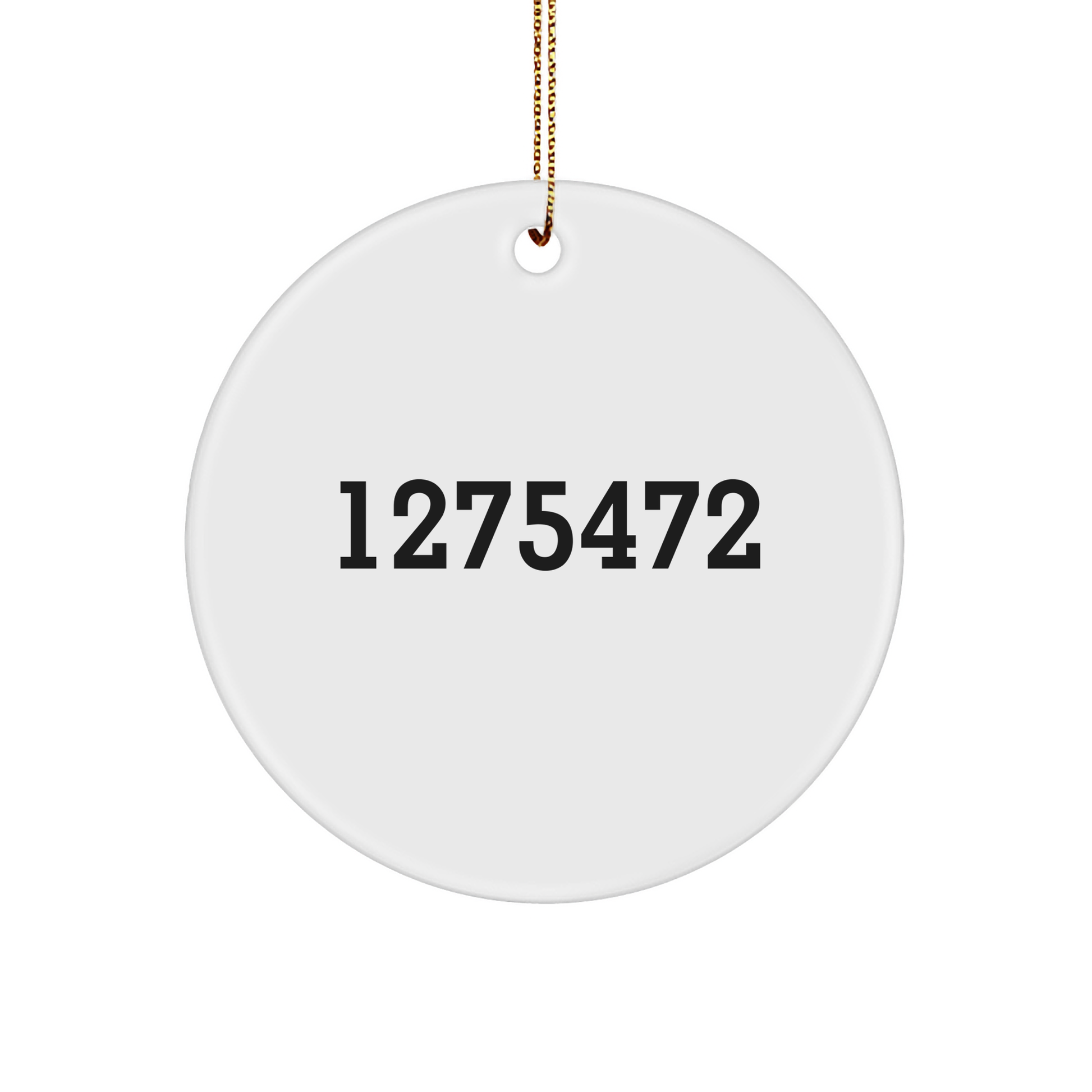 I Love My Balinese Cat Gifts from Family, Circle Ornament for Christmas Unique Gifts, Funny Quote - Image 1