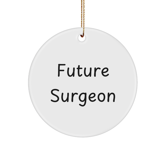Funny Surgeon Gifts from Men to Future Surgeon Circle Ornament for Christmas - Image 1