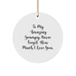 Grampy Gifts from Men to My Amazing Grampy, Funny Circle Ornament for Christmas, Gifts for Grampy, Unique - Image 1