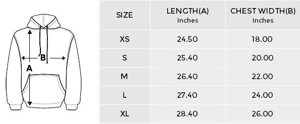 Cancer Hoodie sizing