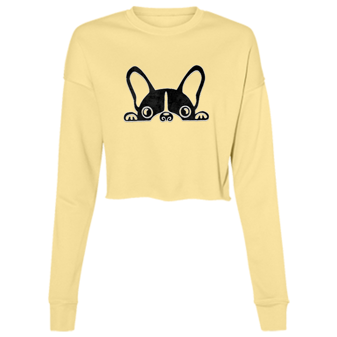 Dog Lover Cropped Fleece Crew