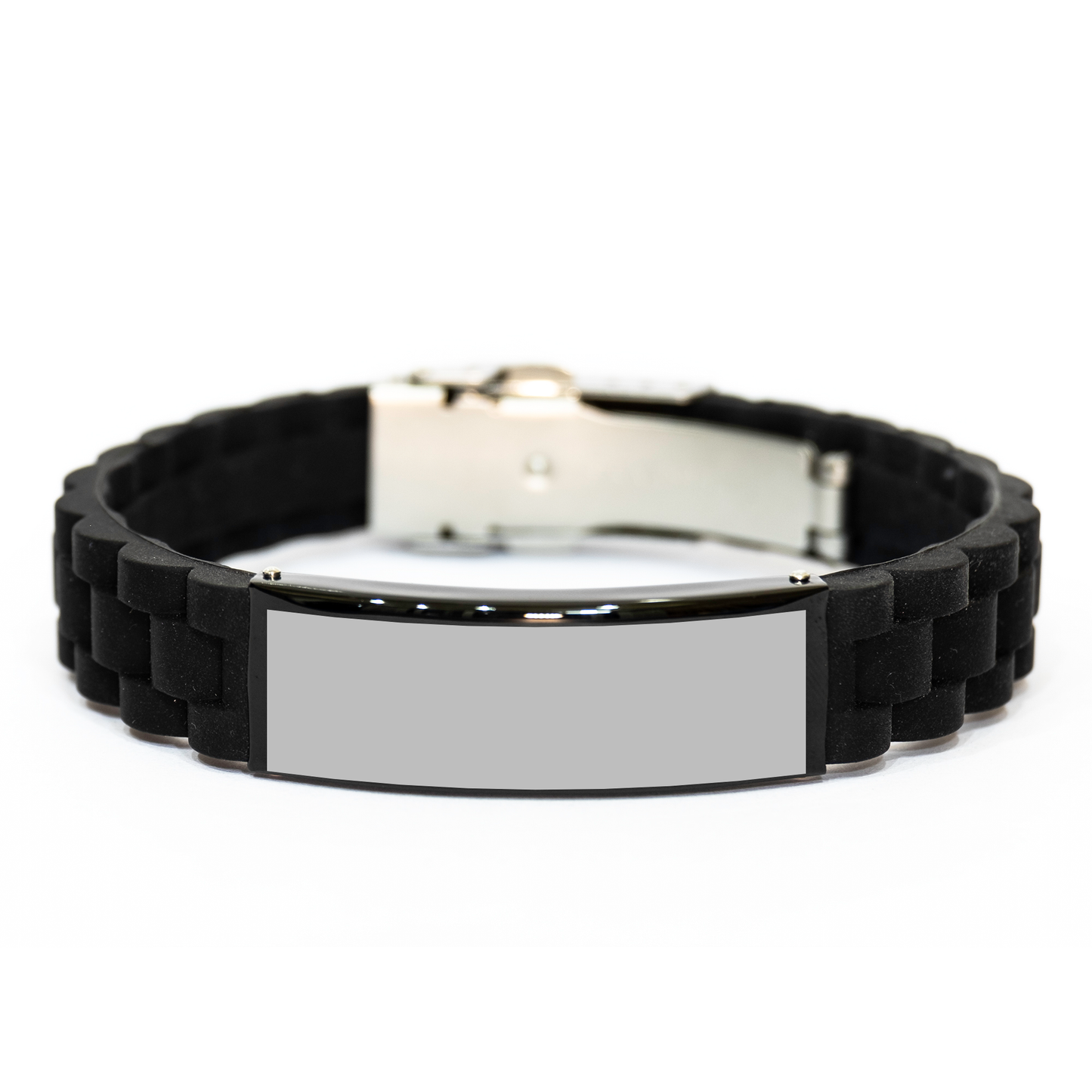 Comedian Gifts, Funny Ninja Quote, Glide lock Clasp Black Stainless Steel Adjustable Men's Women's Friends Coworkers Family Graduation Unique Gifts - Image 1