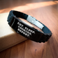 Funny Cooking Gift for Dad - Eat. Sleep. Cooking. Repeat. Adjustable Glide lock Clasp Black Stainless Steel Silicone Bracelet for Men or Friends on Father's Day - Image 2