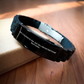 Funny Psychiatrist Gifts for Mother's Day - Glide lock Clasp Adjustable Black Stainless Steel Silicone Men's Jewelry from Dad - 'I Am A Psychiatrist Dad. Just Like A Normal Dad Except Much Cooler.' - Image 2