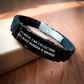 Classic Car Collecting Gifts for Mom - Glide lock Clasp Black Stainless Steel Silicone Adjustable Jewelry with Funny Quote, Gifts from Men to Women, Family, or Friends on Mother's Day - Image 2