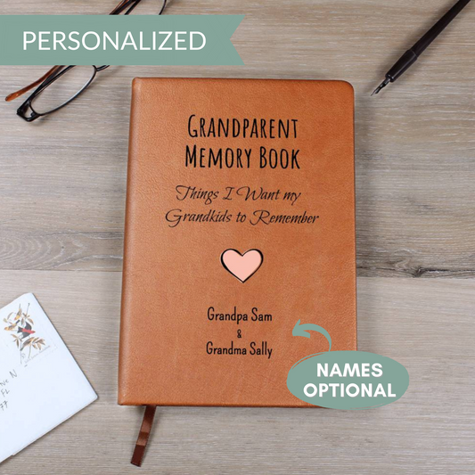 Personalized Grandparent Memory Book Journal