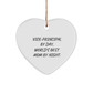 Vice-Principal Gifts, Heart Ornament, Funny Quote, 'Vice-principal By Day, World's Best Mom By Night.', Gifts from Family, Gifts for Vice-Principal, Christmas Unique Gifts - Image 1