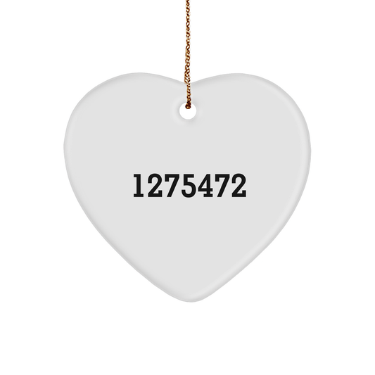 Funny Balinese Cat Lover Gifts from Family - Heart Ornament for Christmas Unique Gifts for Her - Image 1