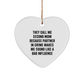 Funny Second Mom Gifts - Heart Ornament 'They Call Me Second Mom' - Christmas Memorable Presents for Second Mom from Family - Image 1