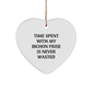 Bichon Frise Dog Lovers Gifts, Funny Quote Heart Ornament, Christmas Unique Gifts from Family to Friends - Image 1