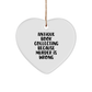 Antique Book Collecting Gifts for Friends, Heart Ornament with 'Antique Book Collecting Because Murder Is Wrong', Christmas Unique Gifts from Men - Image 1