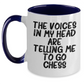 Funny Chess Quote Two Tone Coffee Mug, Gifts for Chess Enthusiasts from Friends, Unique Graduation Gifts for Men, Women, Family - Main
