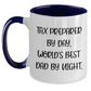 Tax Preparer By Day, Funny Dad By Night - Unique Two Tone Coffee Mug Gifts for Father's Day - Main