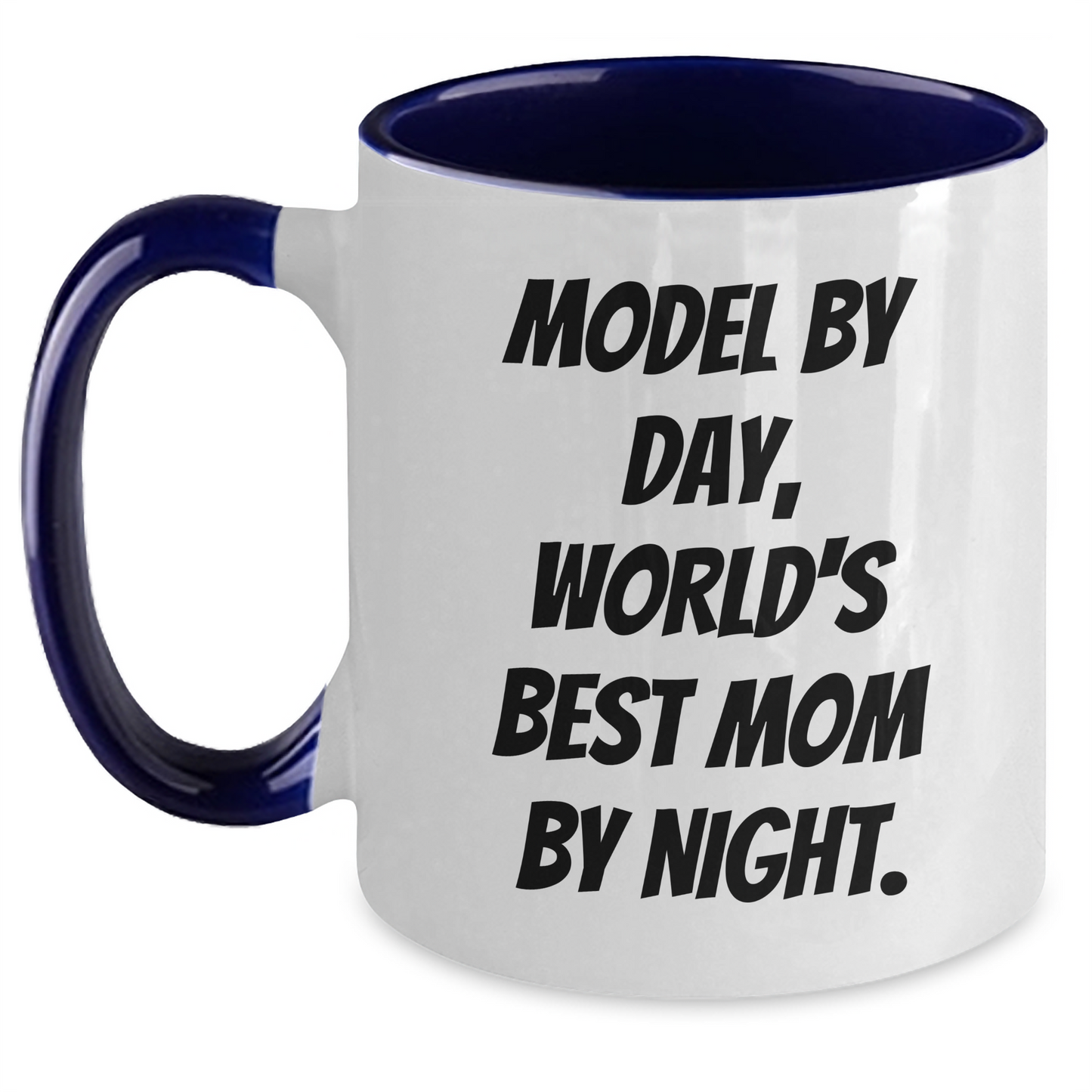 Model By Day Funny Two Tone Coffee Mug Gifts from Dad to Men, Unique Father's Day Unique Gifts - Main