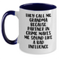 Funny Grandma Gifts from Men to Grandma - Two Tone Coffee Mug with Inspirational Quote, Best Gift for Grandma's Graduation - Main