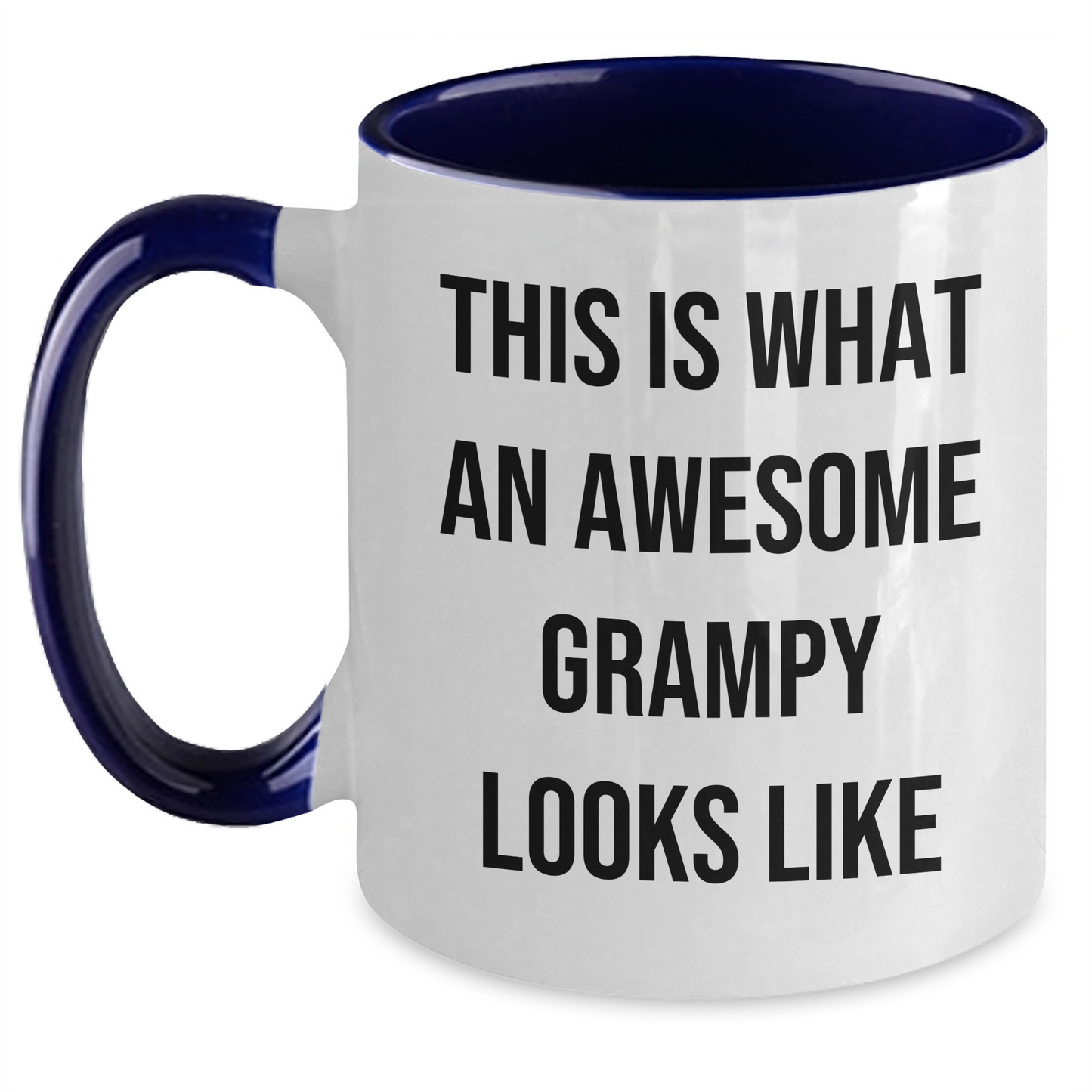 Funny Grampy Two Tone Coffee Mug Gifts from Men to Grampy, Awesome Grampy Looks Like, Graduation Unique Gifts - Main