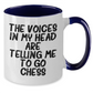Funny Chess Quote Two Tone Coffee Mug, Gifts for Chess Enthusiasts from Friends, Unique Graduation Gifts for Men, Women, Family - Additional