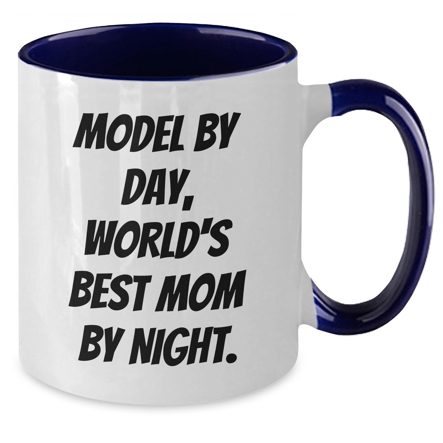 Model By Day Funny Two Tone Coffee Mug Gifts from Dad to Men, Unique Father's Day Unique Gifts - Additional