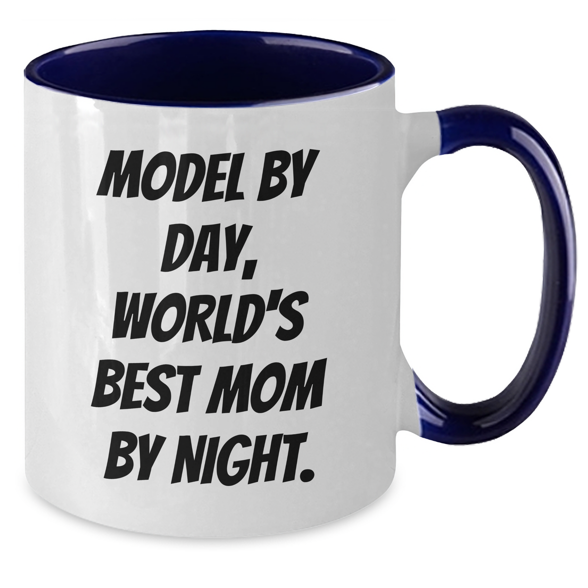 Model By Day Funny Two Tone Coffee Mug Gifts from Dad to Men, Unique Father's Day Unique Gifts - Additional