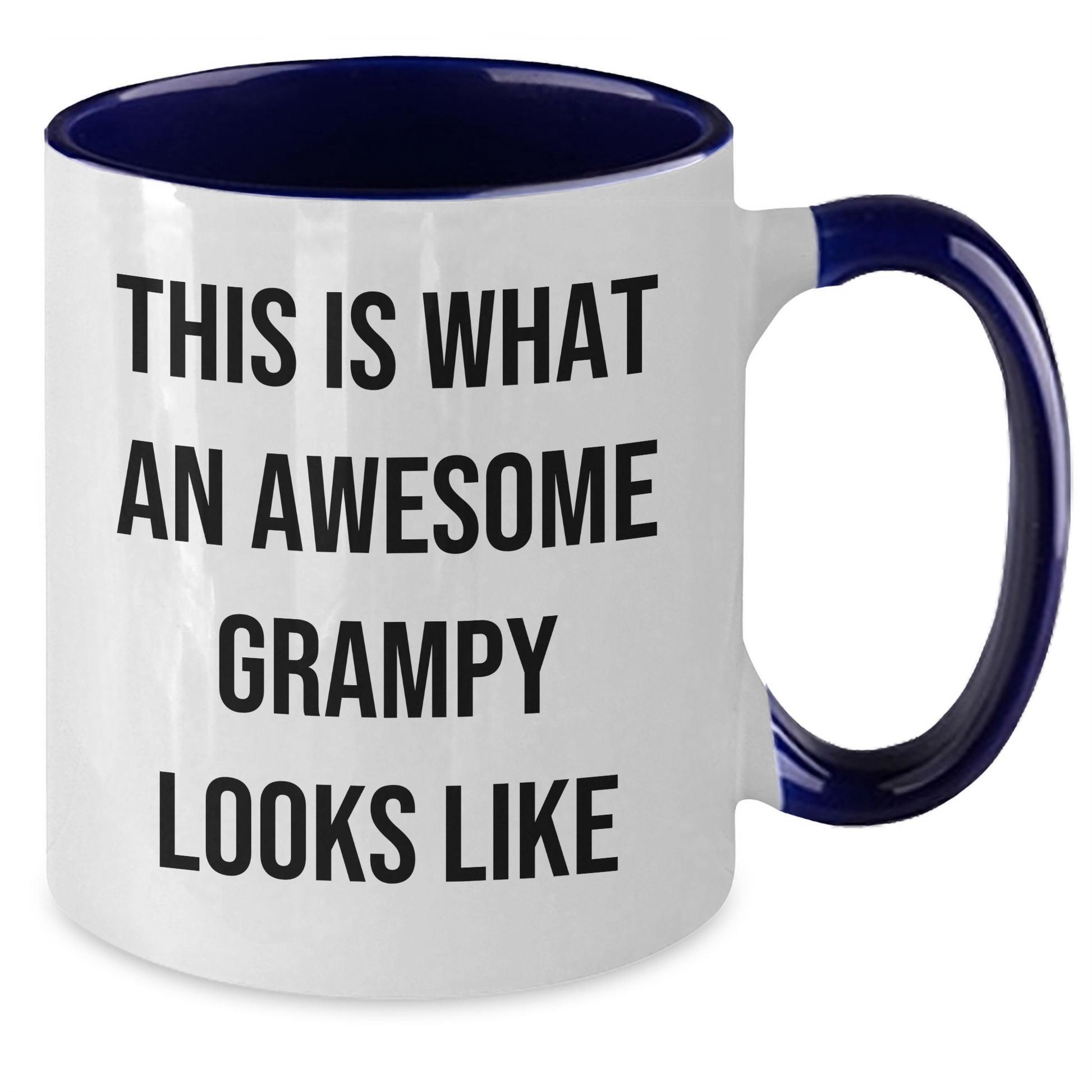 Funny Grampy Two Tone Coffee Mug Gifts from Men to Grampy, Awesome Grampy Looks Like, Graduation Unique Gifts - Additional