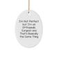 Orthopedic Surgeon Gifts, Funny Quote Oval Ornament, 'I'm Not Perfect But I'm An Orthopedic Surgeon And That's Basically The Same Thing', Christmas Unique Gifts from Family to Men - Image 1