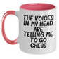 Funny Chess Quote Two Tone Coffee Mug, Gifts for Chess Enthusiasts from Friends, Unique Graduation Gifts for Men, Women, Family - Main