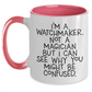 Funny Watchmaker Gifts from Friends for Graduation Unique Gifts - I'm A Watchmaker. Not A Magician But I Can See Why You Might Be Confused. Two Tone Coffee Mug - Main