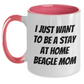 Funny Beagle Dog Mom's Gift for Dad's Stay at Home Morning - Two Tone Mugs - Main