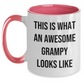 Funny Grampy Two Tone Coffee Mug Gifts from Men to Grampy, Awesome Grampy Looks Like, Graduation Unique Gifts - Main