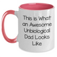 Unbiological Dad Gifts, Funny Two Tone Coffee Mug, Gifts from Men to Awesome Unbiological Dads for Graduation Unique Gifts - Main