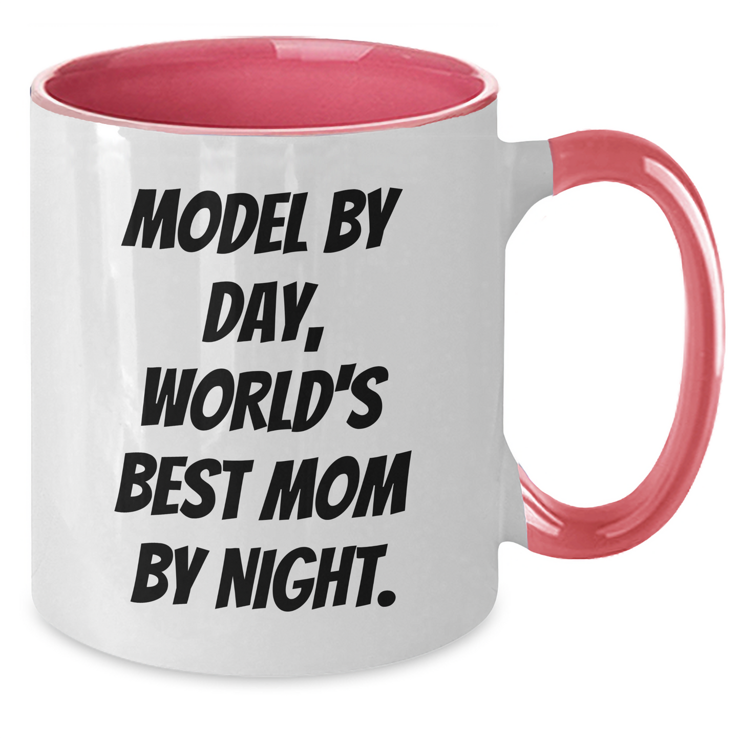Model By Day Funny Two Tone Coffee Mug Gifts from Dad to Men, Unique Father's Day Unique Gifts - Additional