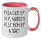 Preacher Gifts Funny Quote Two Tone Coffee Mug for Graduation - Gifts from Men, Gifts for Preacher - Additional
