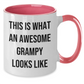 Funny Grampy Two Tone Coffee Mug Gifts from Men to Grampy, Awesome Grampy Looks Like, Graduation Unique Gifts - Additional