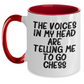 Funny Chess Quote Two Tone Coffee Mug, Gifts for Chess Enthusiasts from Friends, Unique Graduation Gifts for Men, Women, Family - Main