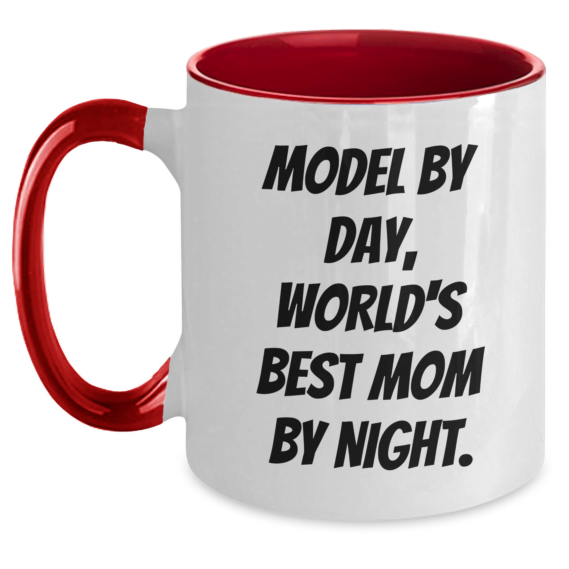 Model By Day Funny Two Tone Coffee Mug Gifts from Dad to Men, Unique Father's Day Unique Gifts - Main