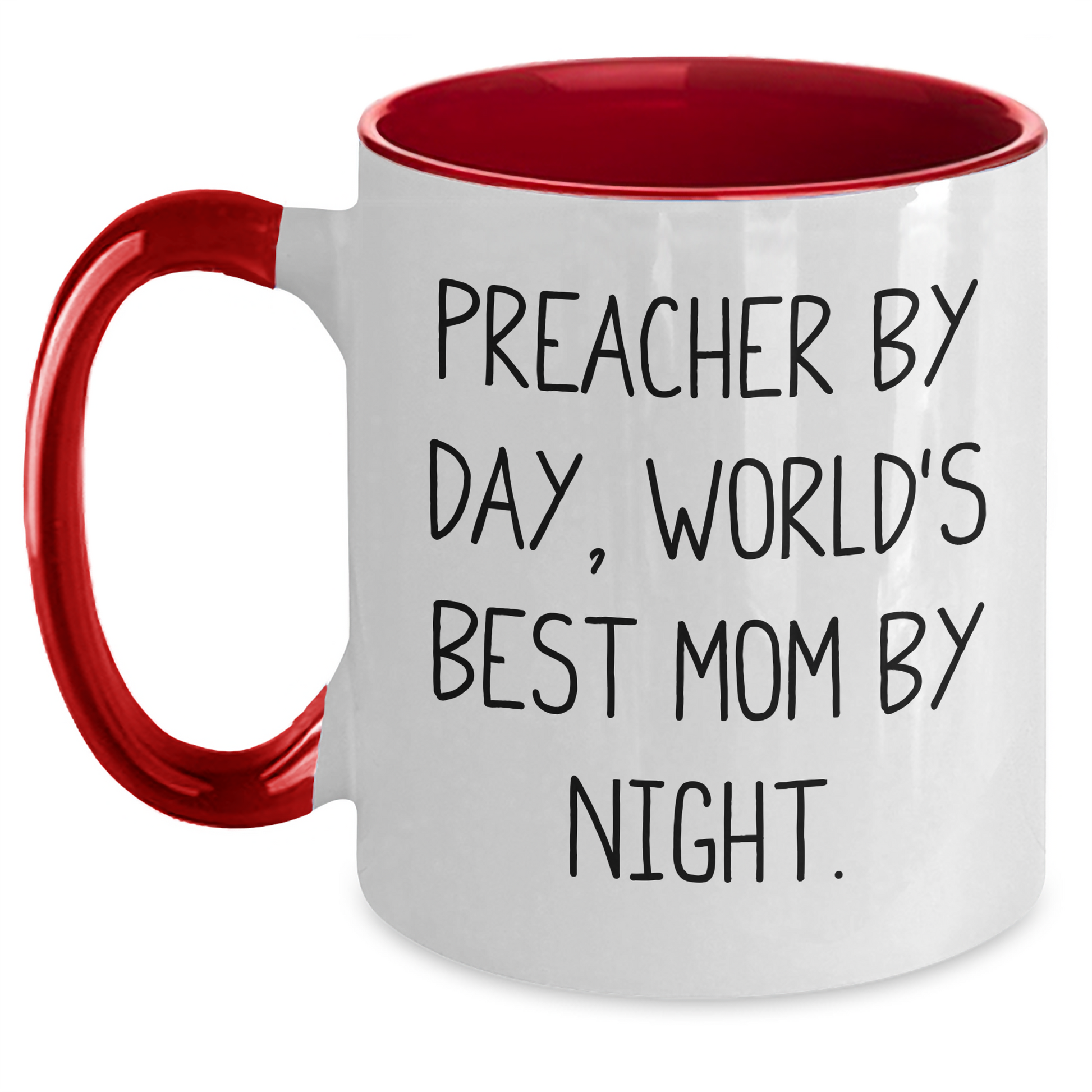 Preacher Gifts Funny Quote Two Tone Coffee Mug for Graduation - Gifts from Men, Gifts for Preacher - Main