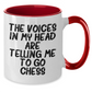 Funny Chess Quote Two Tone Coffee Mug, Gifts for Chess Enthusiasts from Friends, Unique Graduation Gifts for Men, Women, Family - Additional