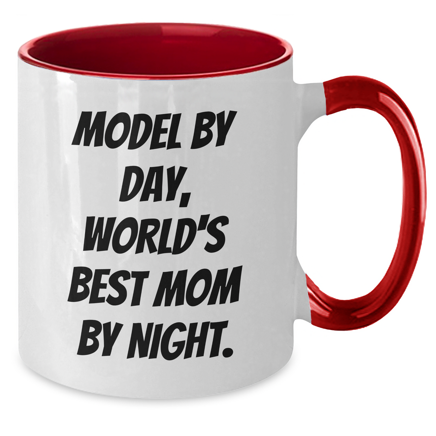 Model By Day Funny Two Tone Coffee Mug Gifts from Dad to Men, Unique Father's Day Unique Gifts - Additional