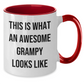 Funny Grampy Two Tone Coffee Mug Gifts from Men to Grampy, Awesome Grampy Looks Like, Graduation Unique Gifts - Additional