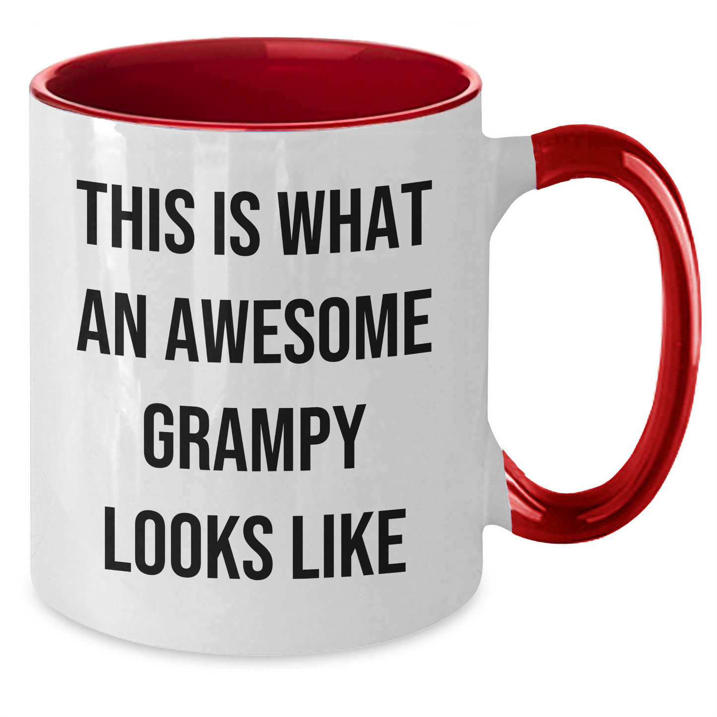 Funny Grampy Two Tone Coffee Mug Gifts from Men to Grampy, Awesome Grampy Looks Like, Graduation Unique Gifts - Additional