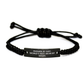 Farmer's Daily Grind, World's Best Mom's Nighttime Glow - Rope Bracelet, Gifts from Mom to Farmer - Image 1