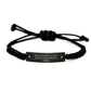 Vice-Principal by Day, World's Best Mom by Night Rope Bracelet, Funny Quote, Father's Day Unique Gifts from Family - Image 1
